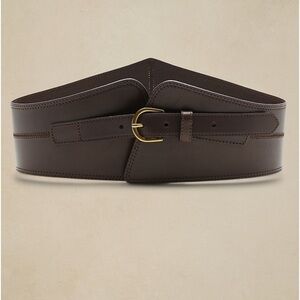 Banana Republic Leather corset waist belt